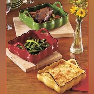 Colorful Ceramic Baking Dishes Set